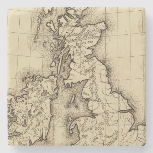 イギリスの島 ストーンコースター (正面)