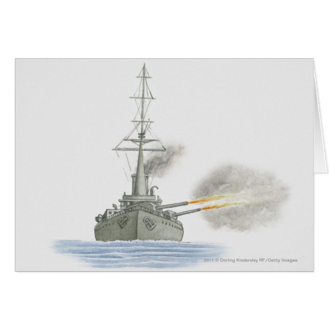 イギリスの巡洋戦艦 (正面横)