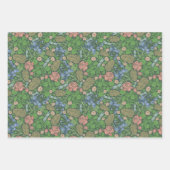 イギリスの庭を飛ぶビンテージのトンボ ラッピングペーパーシート (正面3)