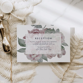 イギリスの庭園の花の披露宴カード エンクロージャーカード