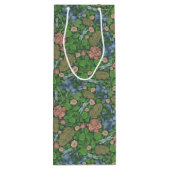 イギリスの庭園を飛ぶビンテージドラゴンフライ ワインギフトバッグ (裏面)