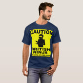イギリスの忍者のTシャツ Tシャツ (正面フル)