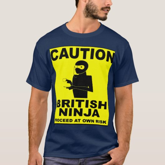 イギリスの忍者のTシャツ Tシャツ (正面)
