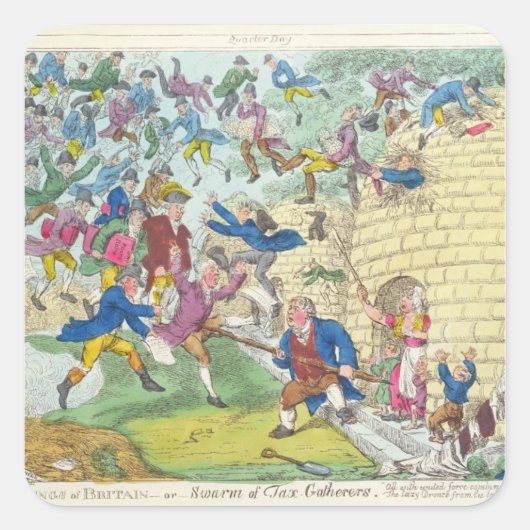 イギリスの恵み – または税金の徴収 スクエアシール (正面)