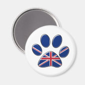 イギリスの愛国猫 マグネット (正面/裏面)