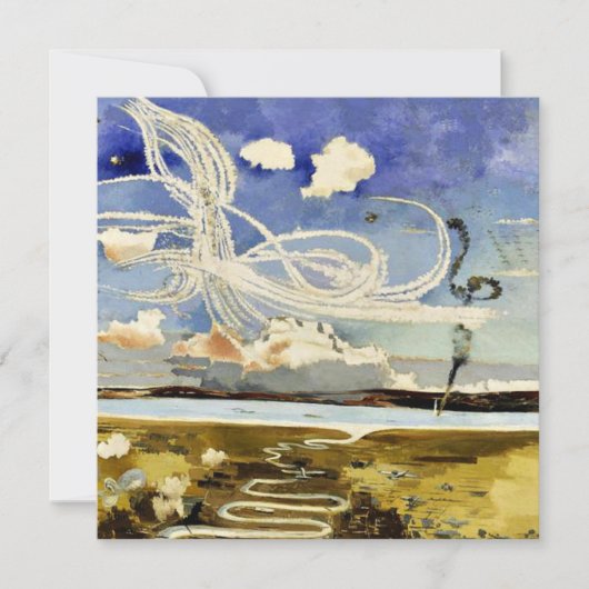 イギリスの戦素晴らしいア絵画ートPaul Nash カード (正面)