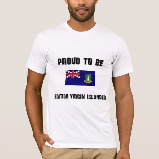 イギリスの新しい島民があること誇りを持った Tシャツ (正面)