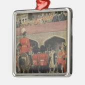 イギリスの新しい王ジョージ五世の布告 メタルオーナメント (左)