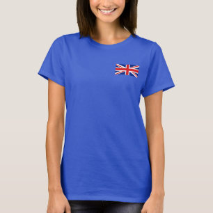 イギリスの旗および地図dkのTシャツ Tシャツ
