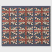 イギリスの旗が付いている包装紙 ラッピングペーパー (フラット)