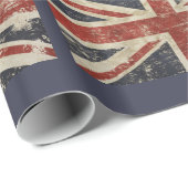 イギリスの旗が付いている包装紙 ラッピングペーパー (ロールコーナー)