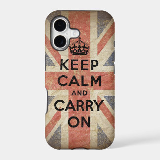 イギリスの旗とのKeep Calm and Carry On