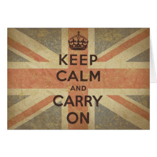 イギリスの旗とのKeep Calm and Carry On