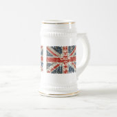 イギリスの旗とのKeep Calm and Carry On ビールジョッキ (正面右)