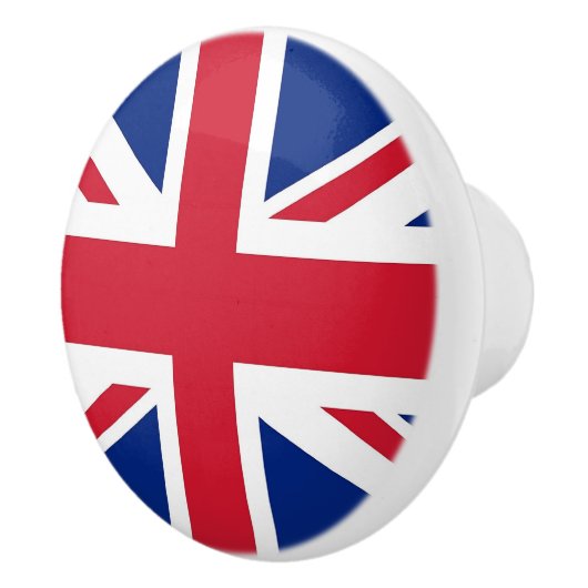 イギリスの旗とセラミックノブの統一された引き セラミックノブ (右)