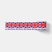 イギリスの旗と文字 グログランリボン (正面)