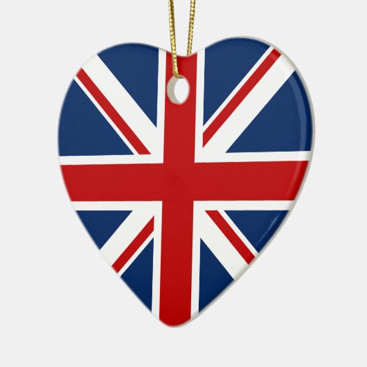 イギリスの旗のクリスマスのオーナメント セラミックオーナメント (左)