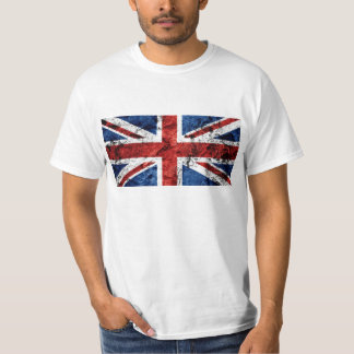 イギリスの旗のグランジなTシャツ Tシャツ