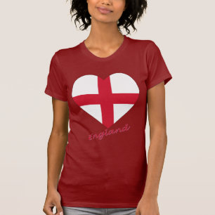 イギリスの旗のハート Tシャツ