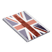 イギリスの旗のビッグベンの螺線形ノート ノートブック (右側)