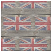 イギリスの旗の古い木製の生地 ファブリック (クローズアップ)