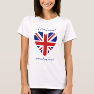イギリスの旗の恋人のTシャツ Tシャツ
