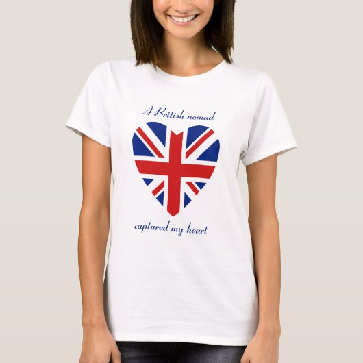 イギリスの旗の恋人のTシャツ Tシャツ (正面)
