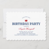 イギリスの旗の誕生会 招待状 (正面)