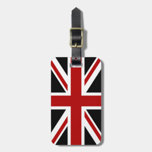イギリスの旗の黒の赤い白 ラゲッジタグ