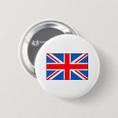 イギリスの旗のTシャツおよびギフト 缶バッジ (正面&裏面)