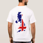 イギリスの旗のTシャツ Tシャツ (裏面)