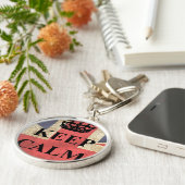 イギリスの旗を続けていくために穏やか保って下さい キーホルダー (側面)