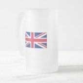 イギリスの旗インターナショナル フロストグラスビールジョッキ (正面左)