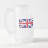 イギリスの旗インターナショナル フロストグラスビールジョッキ (左)