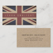 イギリスの旗カバー一見 名刺 (正面/裏面)