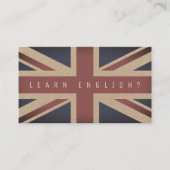 イギリスの旗カバー一見 名刺 (正面)