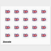 イギリスの旗ステッカー ラウンドシール (シート)