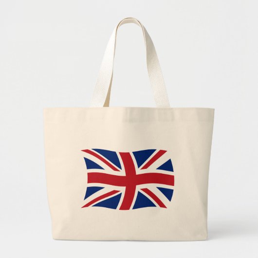 イギリスの旗トートバッグ ラージトートバッグ (正面)