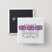 イギリスの旗ボタン 缶バッジ (正面&裏面)