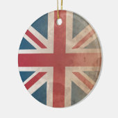 イギリスの旗、(イギリス、イギリスまたはイギリス) セラミックオーナメント (左)