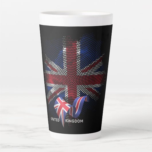 イギリスの旗 カフェラテマグ (正面)