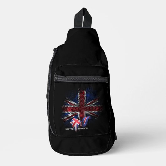 イギリスの旗 スリングバッグ (正面)
