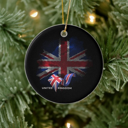 イギリスの旗 セラミックオーナメント (ツリー)