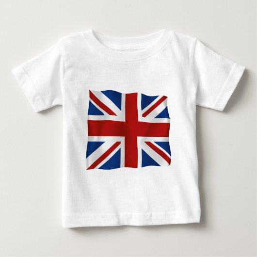 イギリスの旗 ベビーTシャツ (正面)
