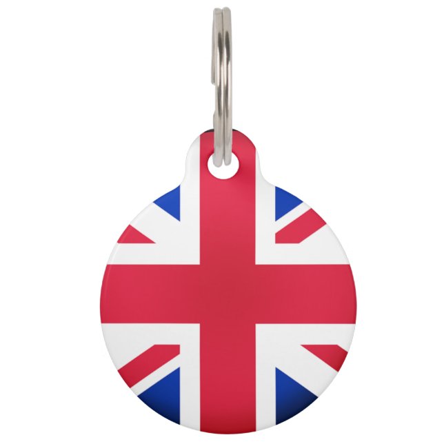 イギリスの旗 ペット　ネームタグ (正面)