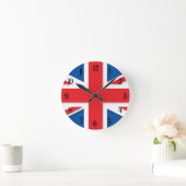 イギリスの旗 ラウンド壁時計 (ホーム)