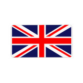イギリスの旗 ラベル (正面)