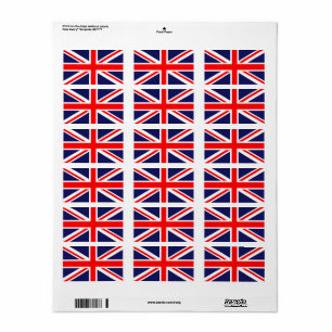 イギリスの旗 ラベル