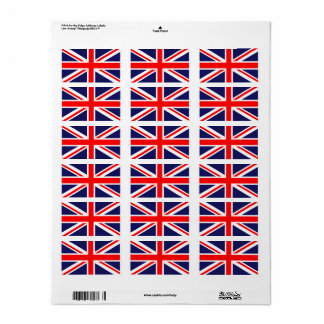 イギリスの旗 ラベル