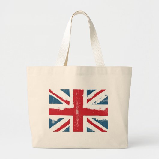 イギリスの旗 ラージトートバッグ (正面)